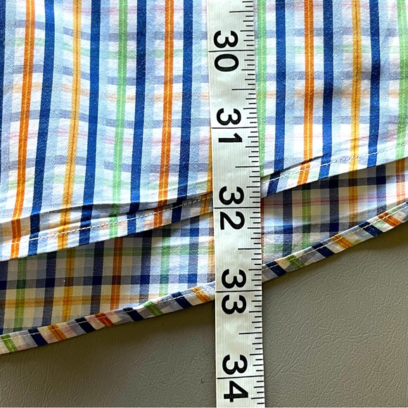 BUGATCHI Dress Shirt Button Down Long Sleeve Plaid XXL - Picture 14 of 14